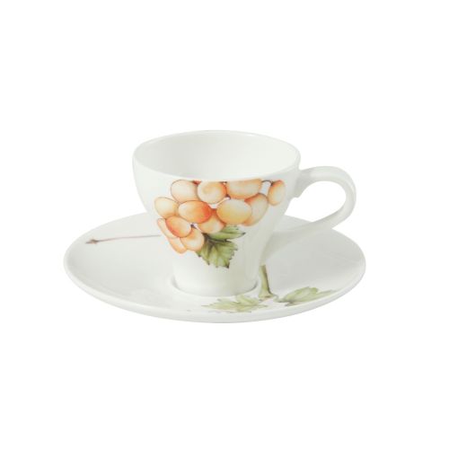 Tazza caffè con piatto amabile - 6 pz.