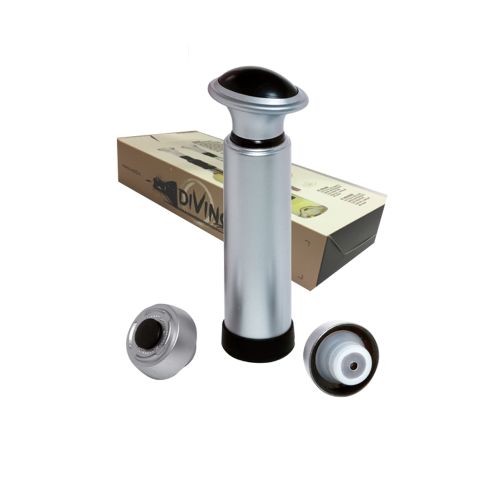Pompa vacuum salvavino con due tappi