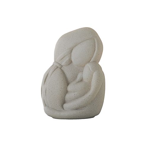 Statua amore materno colore grigio