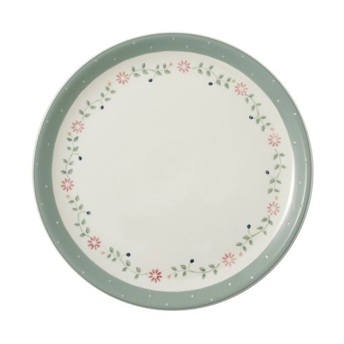 Piatto piano verde - 6 pz.