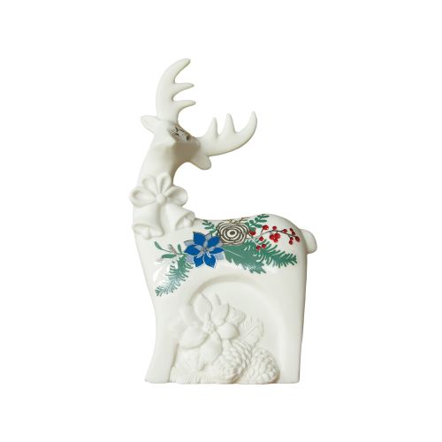Lampada led renna colore argento e blu