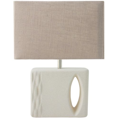 Lampada 26x9x22h cm con paralume rett. h 51 cm
