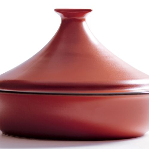 Tajine cm 26  colore rosso mattone con coperchio