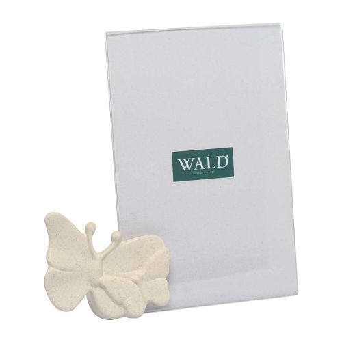 Portafoto farfalla 13.5x15cm colore avorio matt - 2 pz.