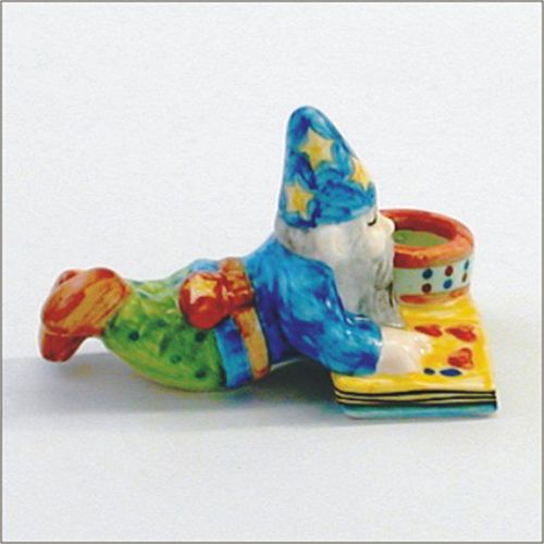 Portacandela gnomo con libro - 3 pz.