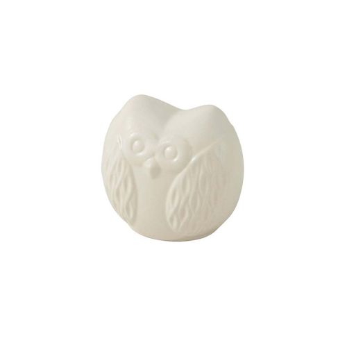 Gufo piccolo bianco, con effetto semi matt - 2 pz.