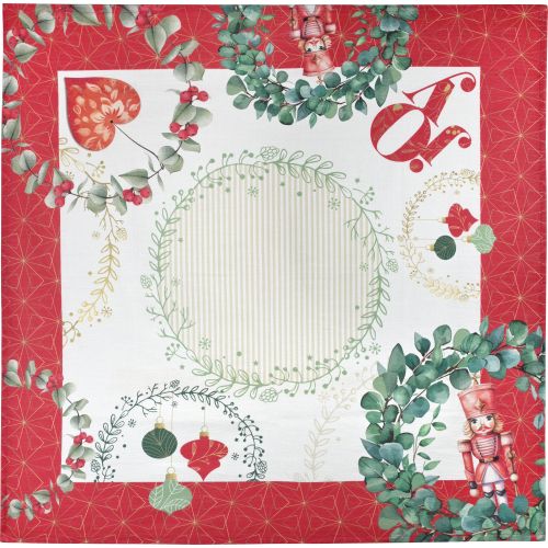 Centrotavola 100% cotone stampato decoro ghirlande
