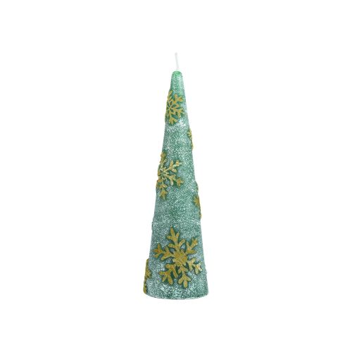 Candela piccola forma albero colore verde