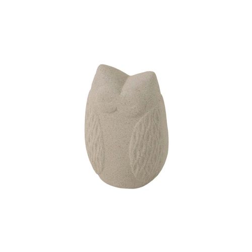 Gufo grande grigio, con effetto pietra - 3 pz.