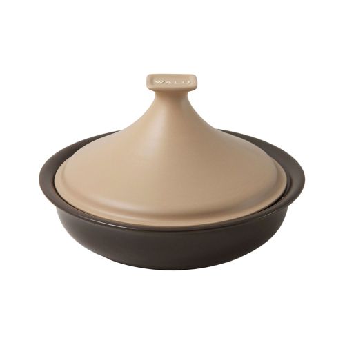 Tajine colore antracite con coperchio color tortora