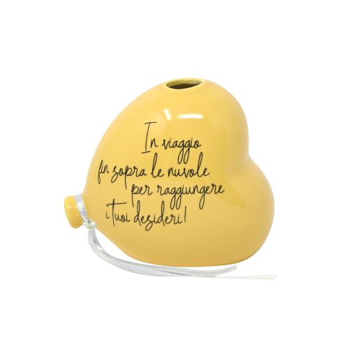 Profumatore palloncino cuore giallo+profumo 30ml