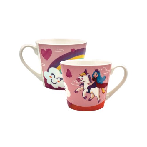 Tazza colazione in porcellana "unicorno"