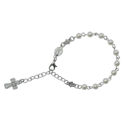 Bracciale rosario perla - 6 pz.