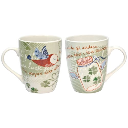 Mug decoro uccellino