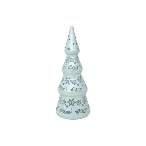 Albero in vetro con led colore bianco