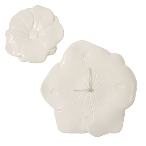 Orologio fiori colore bianco