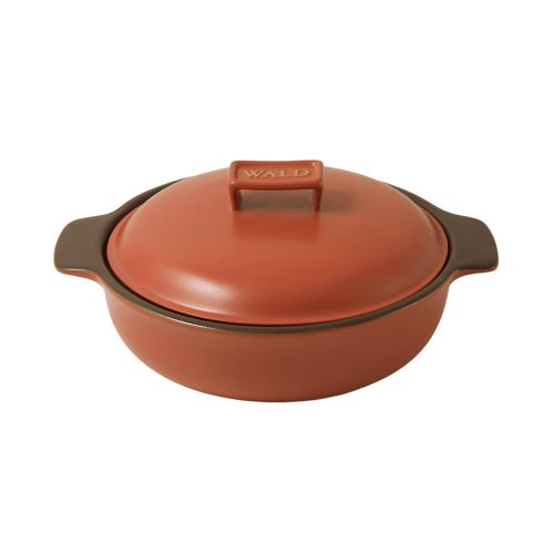 Tegame cm 28 c/ cop. a induzione col. rosso