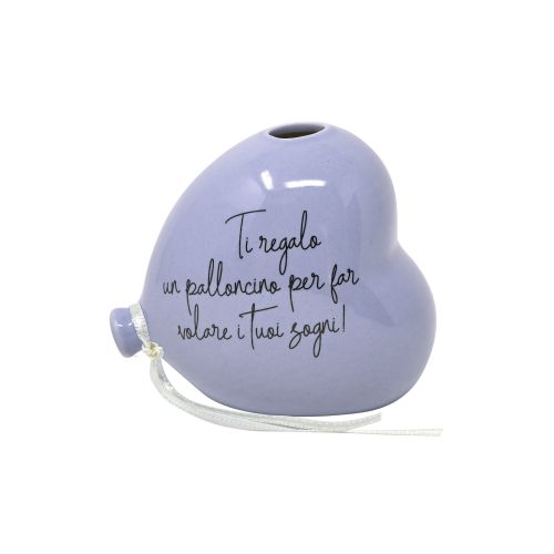 Profumatore palloncino cuore lilla+profumo 30ml