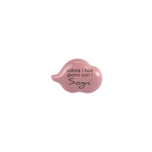 Magnete porcellana colore rosa dec "sogni" - 4 pz.
