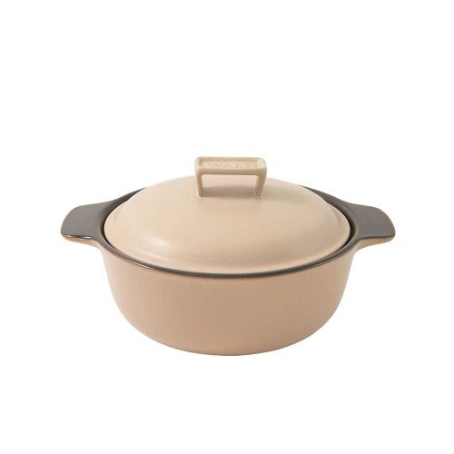 Casseruola cm 24 c/ cop.col.tortora