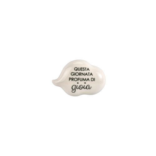 Magnete porcellana colore bianco dec "gioia" - 4 pz.