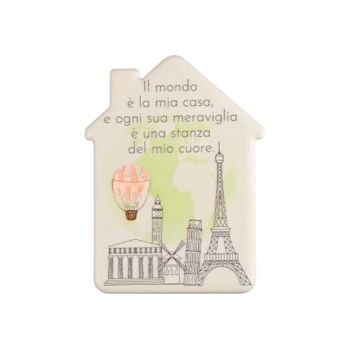 Magnete in resina decoro monumenti - 4 pz.