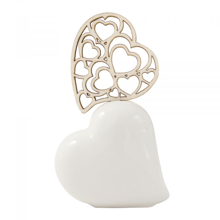 DLM-31585 Kit 6 Profumatori In Vetro E Legno A Forma Di Cuore Albero Della Vita - Bomboniere Matrimonio Fatte A Mano