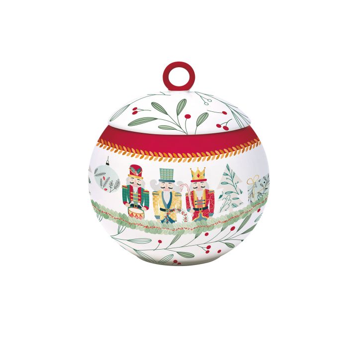 Plum Designs 3 Barattoli Di Latta Rotondi Per Biscotti Di Natale, Con Coperchio, 3 Dimensioni (16.5, 19.7, 21.6 Cm)