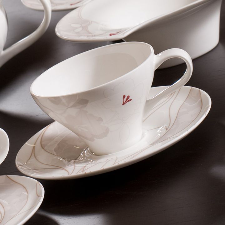 Tazza Da Tavolo Thea In Porcellana – Elegante, Con Manico Rotondo, Perfetta Per Una Pausa Relax - 4
