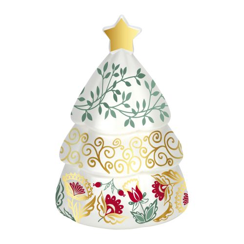 Campana in porcellana "albero di natale"