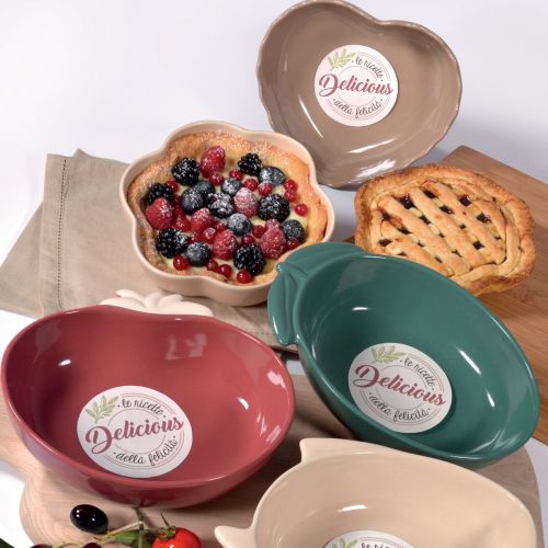Pirofila pomodoro colore sabbia - 2 pz.