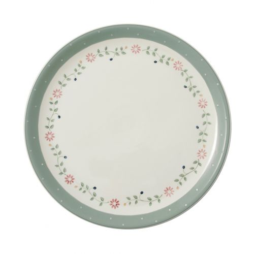 Piatto piano verde - 6 pz.