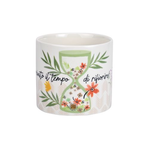 Cache pot porcellana dec "tempo di rifiorire"