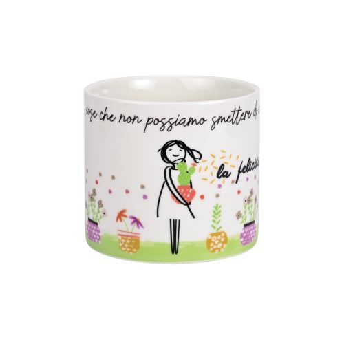 Cache pot porcellana dec "la felicita'"