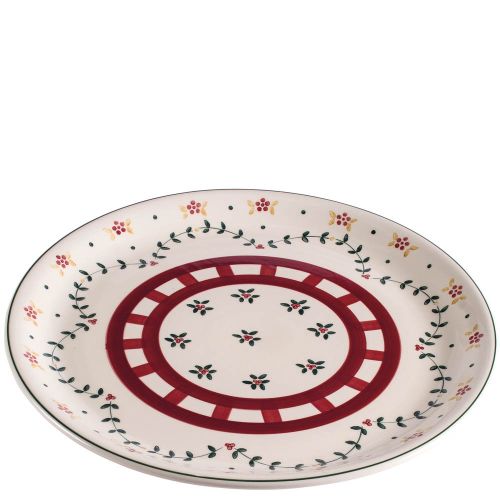 Piatto da portata rotondo decorato