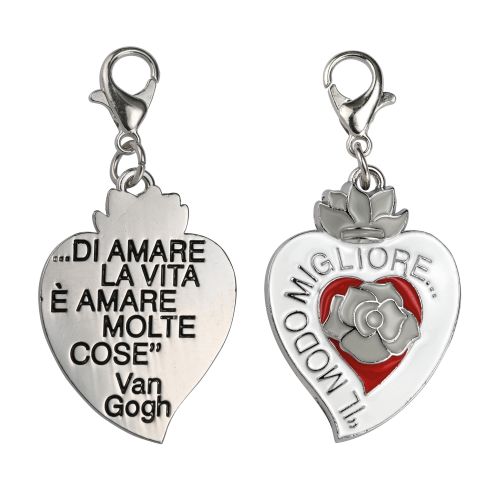 Charm cuore - 6 pz.