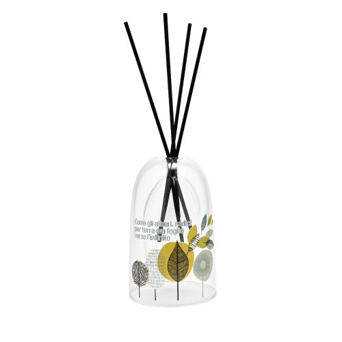 Bottiglia in vetro borosilicato per profumo ambiente decoro foglie