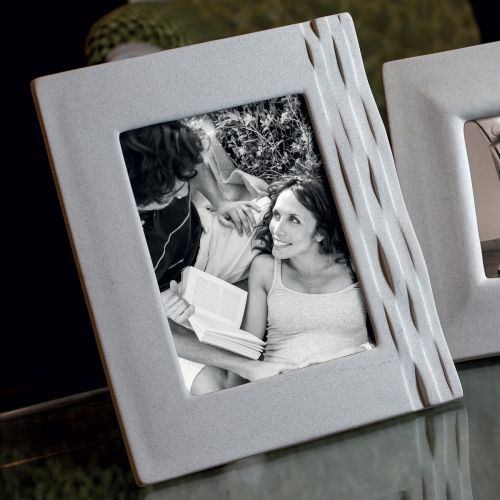 Portafoto rettangolare grande colore grigio