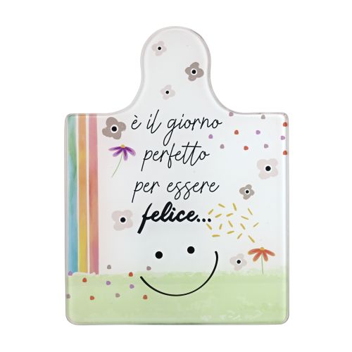 Sottopentola o tagliere in vetro dec "il giorno perfetto"