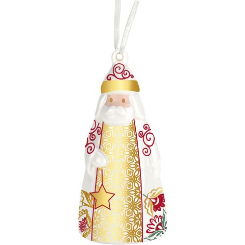 Addobbo campanella in porcellana "babbo natale"