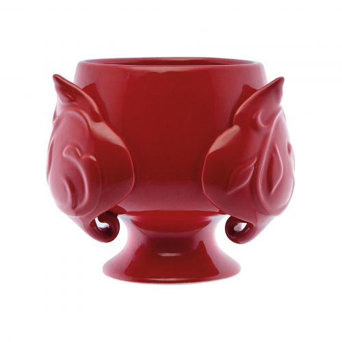 Pumo grande portapianta rosso