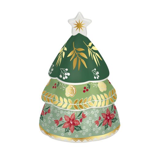 Campana in porcellana "albero di natale"
