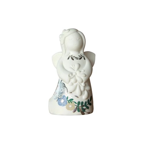 Lampada angelo con led colore argento e blu