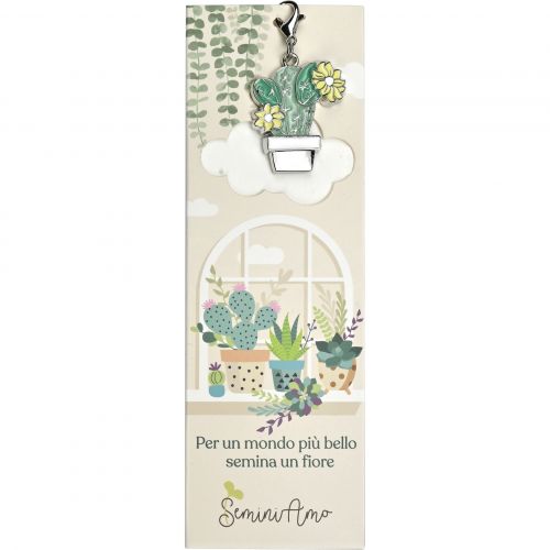 Segnalibro cactus con carta piantabile - 6 pz.