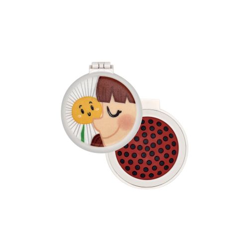 Spazzola con specchietto "baby girl"