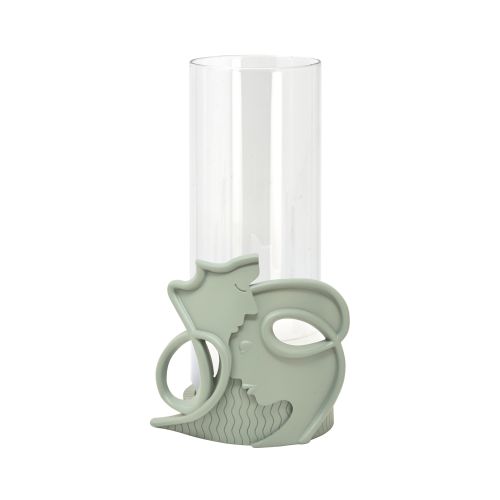Lampada, vaso sentimento colore verde pastello