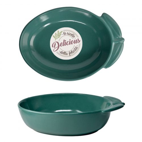 Pirofila oliva colore verde - 2 pz.