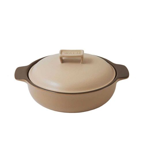 Tegame cm 28 c/ cop.col.tortora