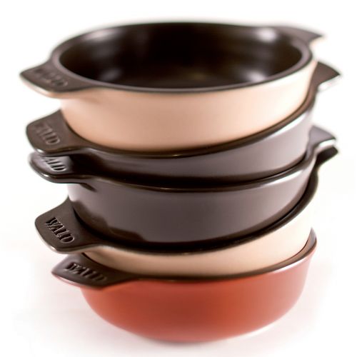 Set 2 piatti-casseruole colore tortora