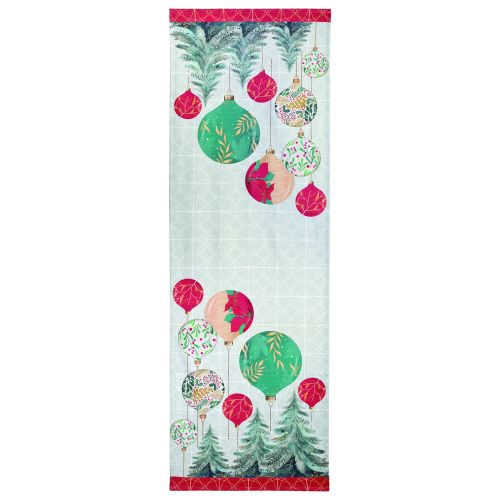 Runner 100% cotone stampato decoro alberi